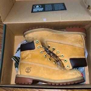 BRAND NEW pair of Timberland Boots size 5 in boys